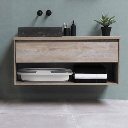 Goderewild 2 Pack Large Collapsible Mop Bucket 4.2 Gallon(16L) with Handle for House Cleaning, Space Saving Outdoor Multiuse Foldable Water Pail for Camping, Fishing, RV(2, Grey)