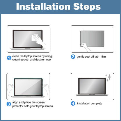 ProCase 2 Pack Tempered Glass Screen Protector for 13 Inch MacBook Air M1 Chip/MacBook Pro 13 M1 M2 Chip, 9H Screen Film Guard for Mac Air 13 (2020-2018)/ Mac Pro 13 (2022-2016)