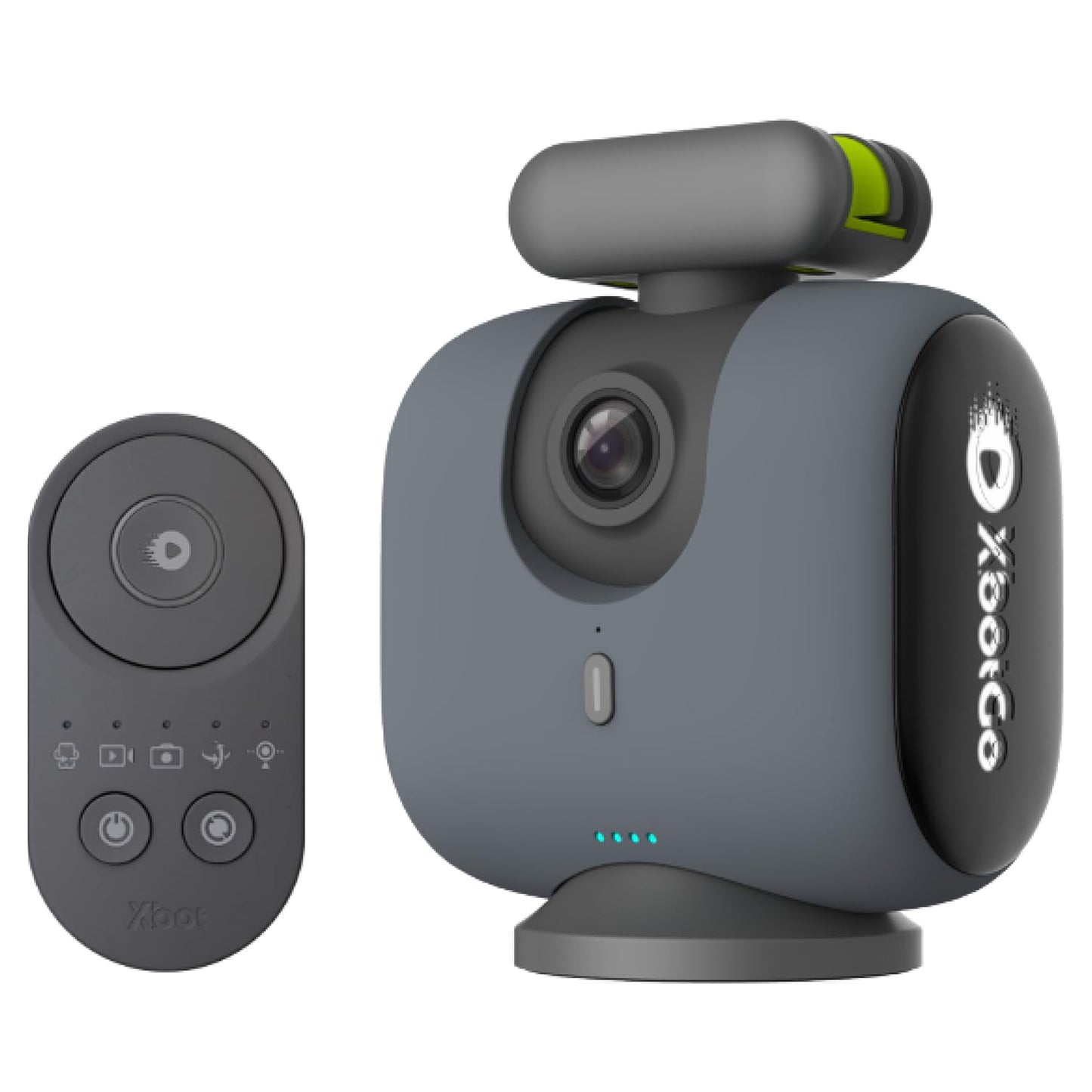 XbotGo Chameleon AI Auto Sports Action Camera - 4K 60FPS Soccer Camera and Basketball Tracking Camera for Team Sports, Live Streaming, No Subscription, Works with iOS & Android (Lava Graphite)