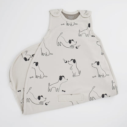 Woolino 4 Season Sleep Sack - Ultimate Merino Wool Sleeping Bag - Two-Way Zipper Adjustable Universal Size Sleep Sack for Baby (2-24 Months) - Puppy