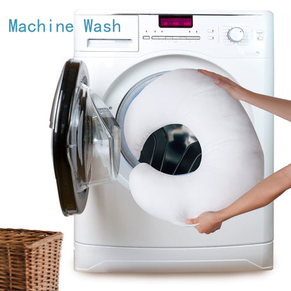 QUENESS Nursing Pillow and Positioner, Breastfeeding, Bottle Feeding, Baby Sitting Support, Tummy Time Support for Baby Boys and Girls, Propping Baby Pillow (Naked Pillow)