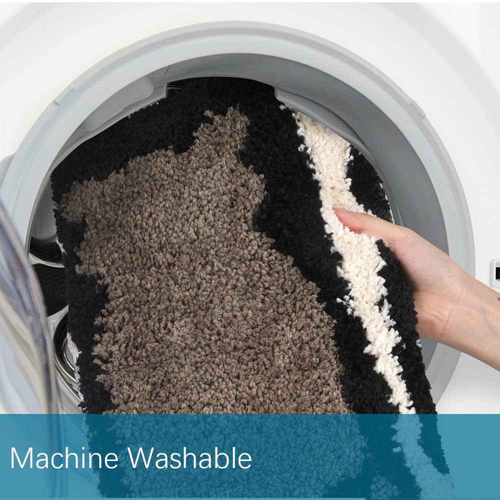 ZebraSmile Bathroom Rugs - Cat Bathroom Rug Non Slip Washable Soft Bath Mat Shower Room Bathmat Funny Doormat Cat Bath Rug19.5 X 31.5 in