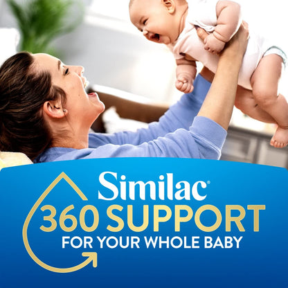 Similac 360 Total Care Infant Formula, Has 5 HMO Prebiotics, Our Closest Prebiotic Blend to Breast Milk, Non-GMO, Baby Formula, Ready to Feed, 2-fl-oz Bottle, Pack of 48