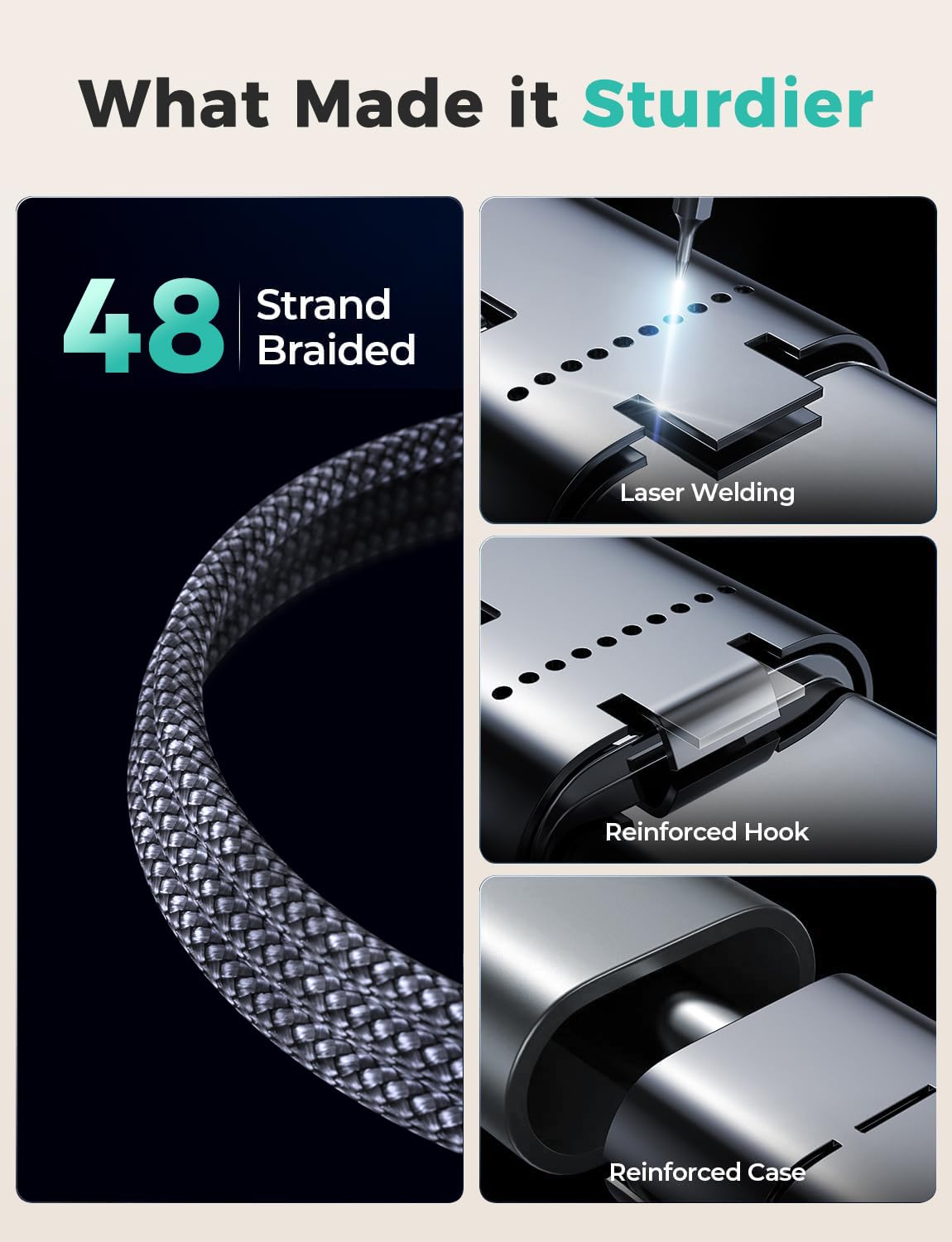 Travel Essentials,3 in 2 USB C Cable for Apple Watch Charger/iPhone Charger,Multi Charging Cable,Vacation RV Camping Essentials,Portable for iWatch Series 11-2/Ultra/SE& iPhone 17-12,Car,Xbox-4FT