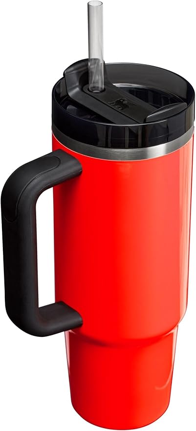 Neon Orange Stanley Quencher H2.0 Tumbler 40oz