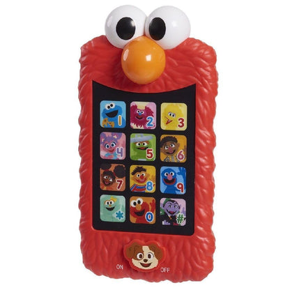SESAME STREET Learn with Elmo Pretend Play Phone, Learning and Education, Kids Toys for Ages 2 Up by Just Play