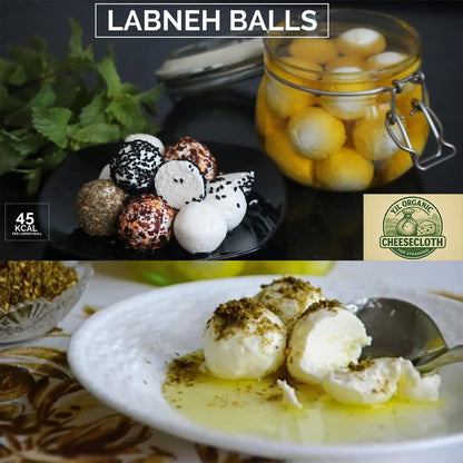 YJL Cheesecloth - 54 Sq Ft, 100% Cotton, Grade 90 Unbleached | Fine Cheesecloth for Cooking, Straining, Canning, Steaming & Reusable