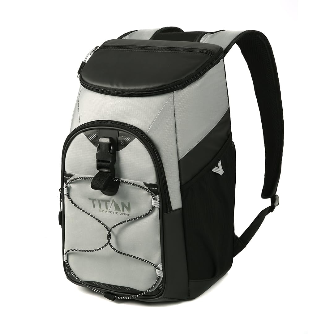 Titan Deep Freeze Backpack Cooler 24 Can Cooler Bag Insulation, Seagrass