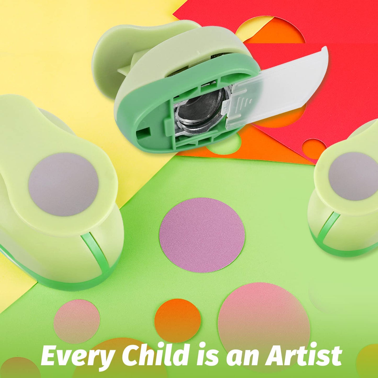 UCEC Circle Punch, 1.25 Inch Circle Hole Punch, Paper Punch Circles Craft Punch Handmade Paper Punch for Crafting Scrapbooking Cards Arts Fun Projects