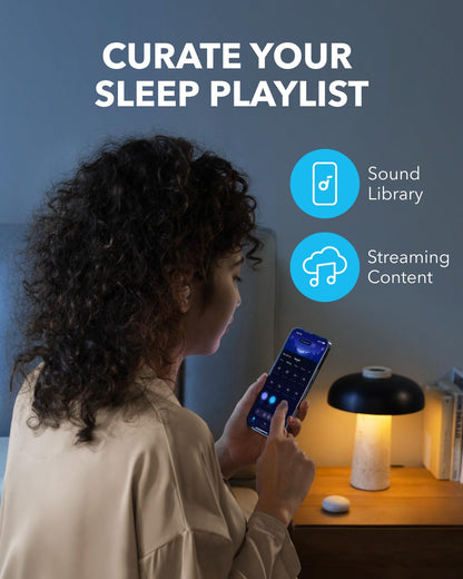 Soundcore Sleep A20 by Anker Sleep Earbuds, 30dB High-Frequency Noise Reduction, Small Earplugs for Side Sleepers, 80H Playtime, Stream Content via Bluetooth 5.3, Sleep Monitor, Personal Alarm