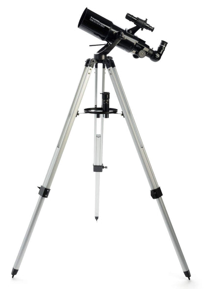 Celestron - PowerSeeker 80AZS Telescope - Manual Alt-Azimuth Telescope for Beginners - Compact and Portable - Bonus Astronomy Software Package - 80mm Aperture