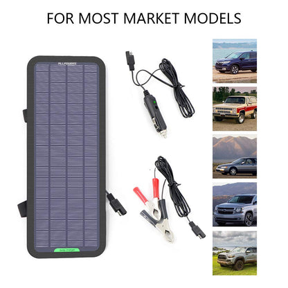 ALLPOWERS 18V 12V 5W Portable Solar Panel Car Boat Power Solar Panel Battery Charger Maintainer for Automotive Motorcycle Tractor Boat RV Batteries