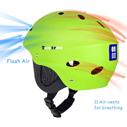 Tontron Adult Water Sports Helmet (Matte Spring Green, Large)