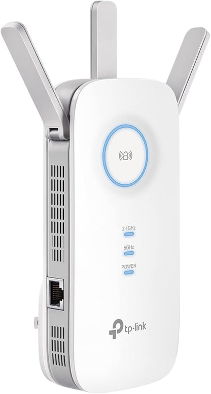 TP-Link AC1900 WiFi Range Extender RE550 | Dual-Band Wireless Repeater Amplifier w/Gigabit Ethernet Port | Up to 2200 Sq. Ft., 32 Devices | Internet Signal Booster | APP Setup | EasyMesh Compatible
