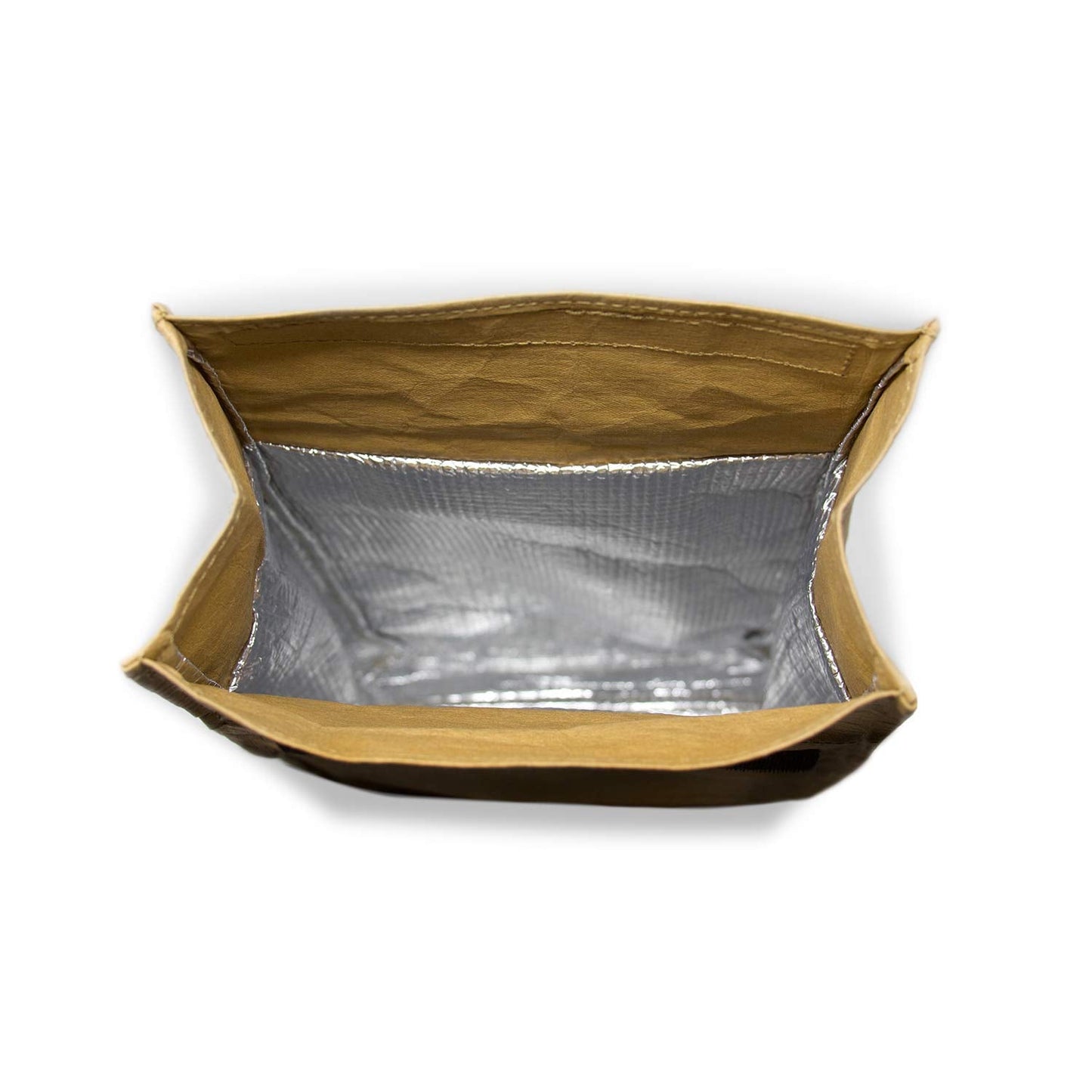 ZENPAC Small Brown Lunch Bag, Reusable & Washable Kraft, Leakproof Sack for Work, School, Picnic, Food, Beverages, Snacks, Travel, 8.5x4.5x12 Inches