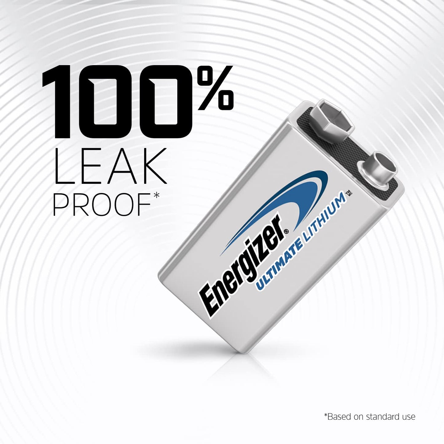 Energizer Ultimate Lithium 9V Batteries (2 Pack), Lithium 9 Volt Batteries