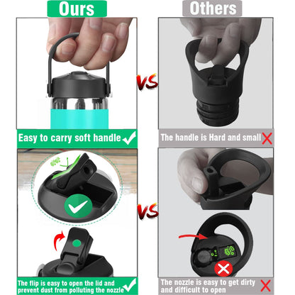 Straw Lid for Hydro Flask Standard Mouth 18 oz 21 oz 24 oz Top Lids with Straw for Iron Flask Narrow Mouth 20 24 32 64 oz,Sports Water Bottle Accessories Replacement Dust Cover Straw Cap