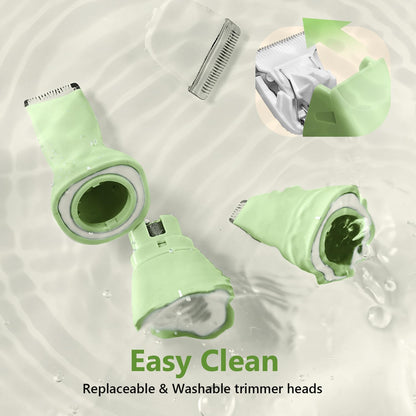 FuzzyFix Dog Grooming Kit, 4 in 1 Pet Clippers for Grooming Supplies, Cordless Dog Paw Trimmer Nail Grinder, Professional Long Hair Shaver for Matted Hair Cat Small Dogs Thick Coats