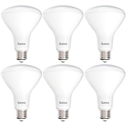 Sunco 6 Pack BR30 Light Bulb LED Recessed Can Light Bulbs, Indoor Flood Lights 850 LM, 11W (65W Equivalent), 3000K Warm White, Dimmable, E26 Base, for Home, Kitchen, Bedroom UL