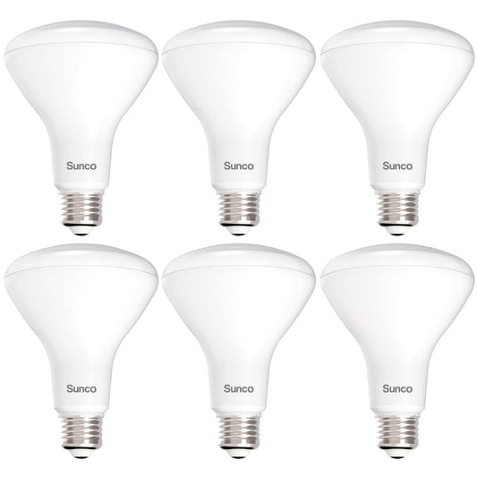 Sunco 6 Pack BR30 Light Bulb LED Recessed Can Light Bulbs, Indoor Flood Lights 850 LM, 11W (65W Equivalent), 3000K Warm White, Dimmable, E26 Base, for Home, Kitchen, Bedroom UL