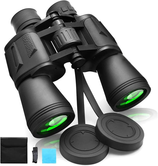 ZIYOUHU Binoculars for Adults 20x50 High Power Low Light Waterproof HD Compact Binoculars,BAK4 Prism FMC Lens for Bird Watching Hunting Travel Football Stargazing