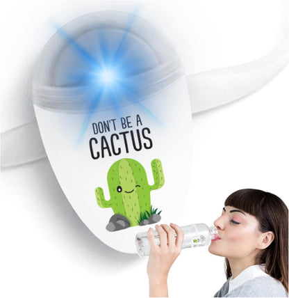 ULLA Drink Water Reminder, Smart Light for Water Bottle, Fits Most Bottles, Lights Up when Time to Drink, Hidrate Smart Water Bottle Reminder to Drink, Smart Hydration Reminder, Water Tracker - CACTUS