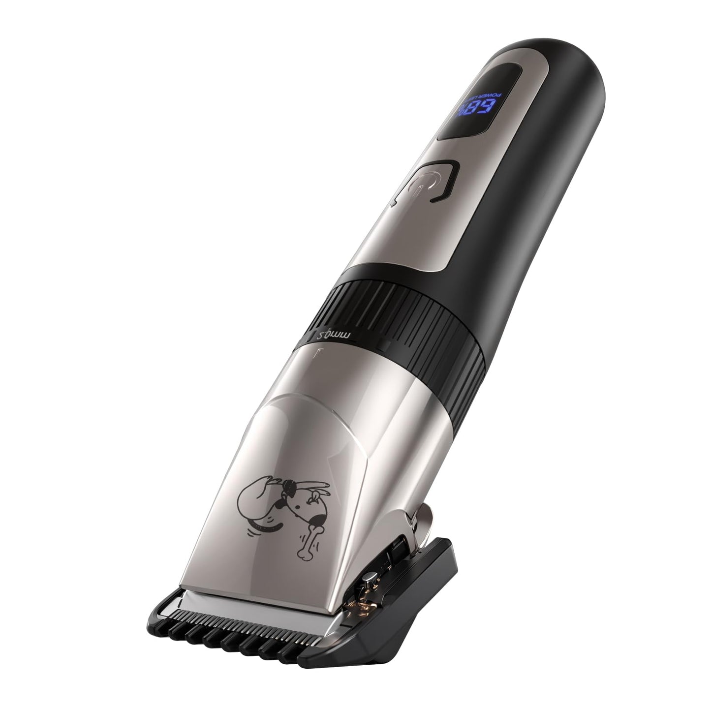 AJELU Dog Grooming Clipper Kit, Cordless Low Noise Rechargeable Electric Trimmer With Adjustable Comb & Detachable Blades, Suitable for Dogs, Cats, Pets