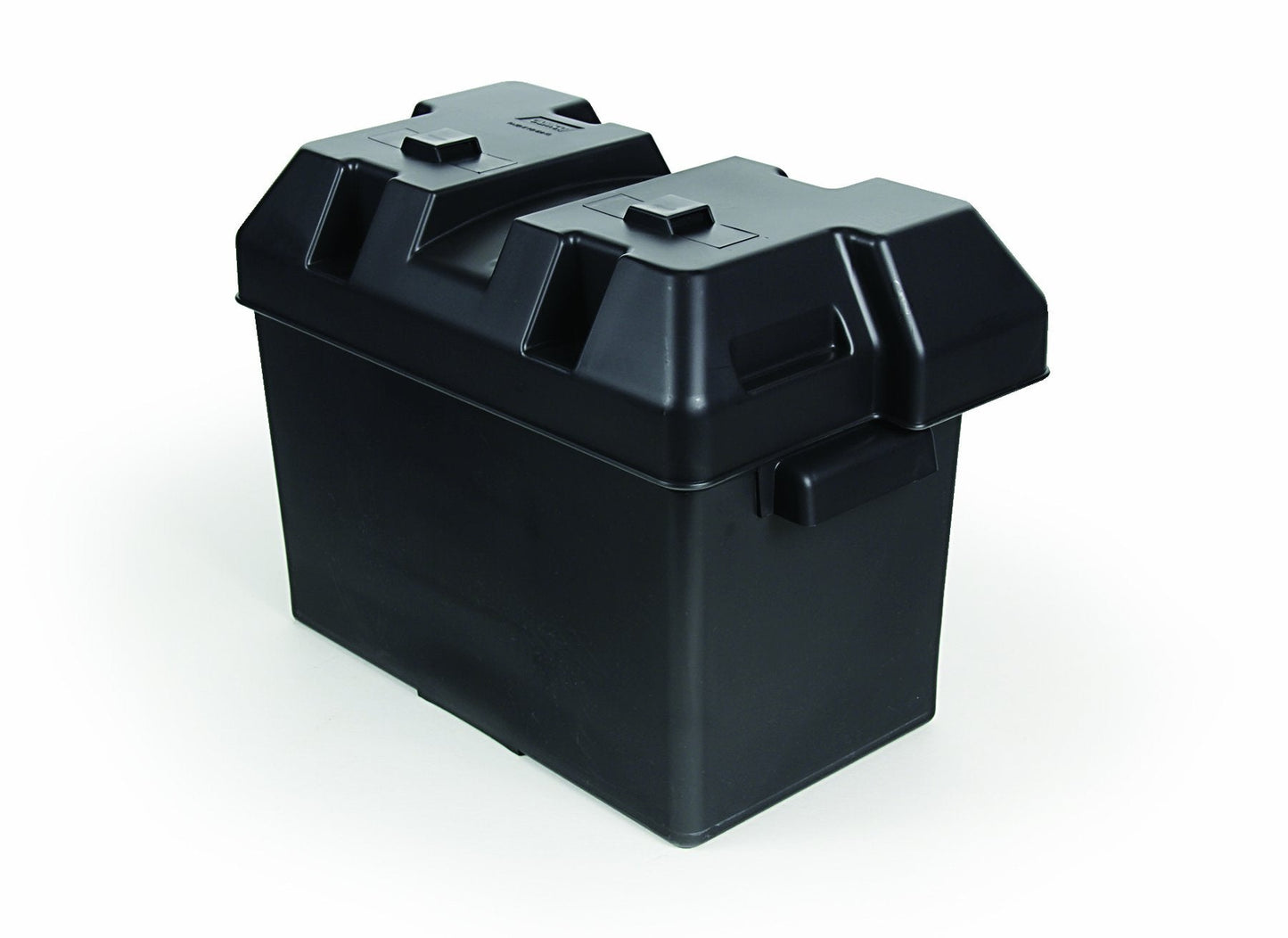Camco Large Battery Box with Straps and Hardware - Group 27, 30, 31 |Safely Stores RV, Automotive, and Marine Batteries | Measures Inside 7-1/4" x 13-1/4" x 8-5/8" | (55373), Black