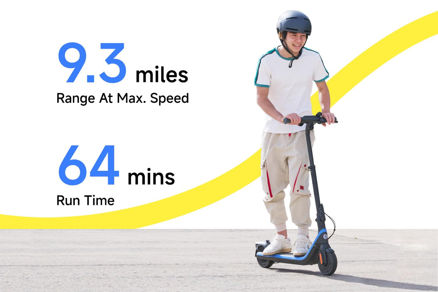 Segway Ninebot eKickScooter C2 Pro w/9.3 mi Max Operating Range & 12.4 mph Max Speed, Kids Electric Scooter Designed for Teens Ages 9+, UL-2272 Certified