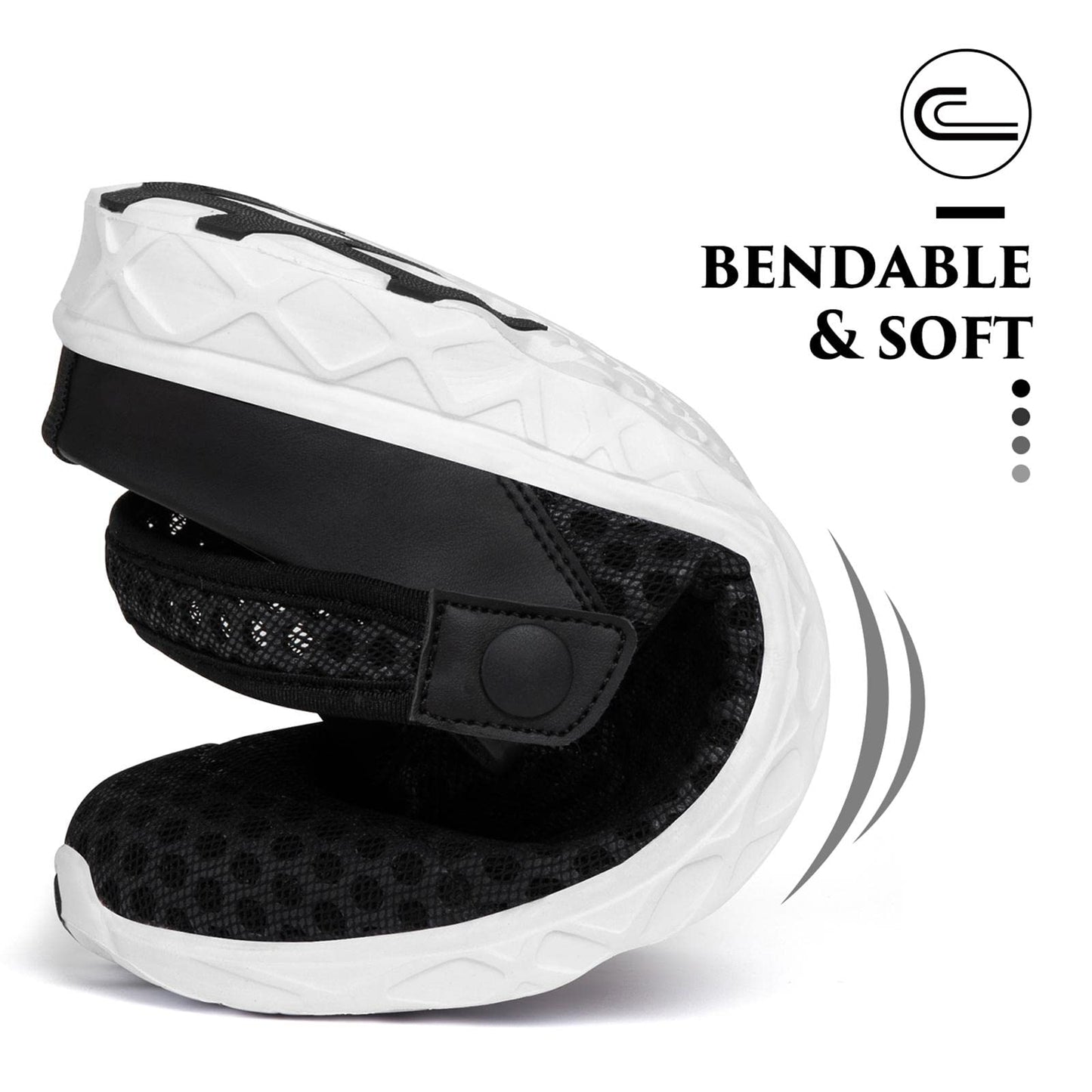 SAGUARO Men's Women's Quick Dry Garden Shoes Lightweight Breathable Gardening Clog Water Shoes Mesh Sandals for Sports Outdoor Beach Pool Exercise Black 10 Women/8 Men