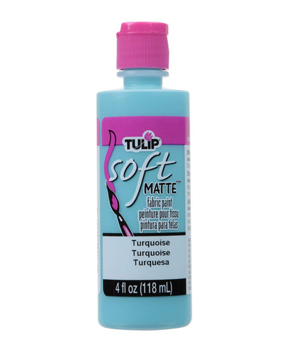 Tulip 21731 Fabric Paint, Matte Turquoise 4 Fl Oz