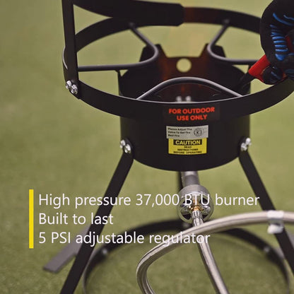 Barton 30QT Turkey Deep Fryer 37,000BTU Fish Fryer Pot Combo Boiler Steamer Roaster Clam Crawfish Pot Boiling Lid Seafood Cajun Gas Stove Burner Stand Injector