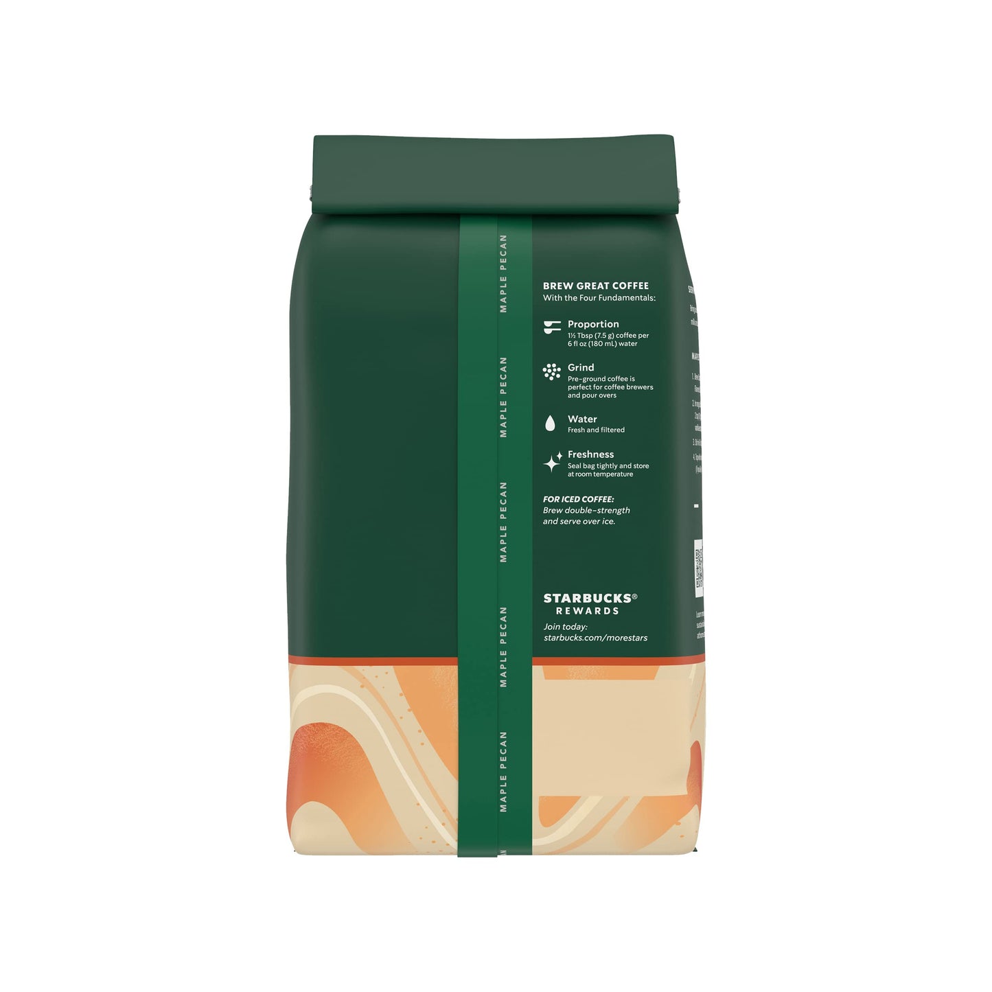 Starbucks Ground Coffee, Maple Pecan Flavored Coffee, Naturally Flavored, 100% Arabica, 1 bag (17 oz)