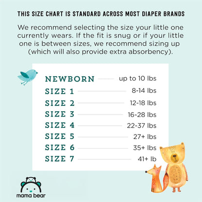 Amazon Brand - Mama Bear Gentle Touch Diapers, Size 5, 132 Count (4 packs of 33)