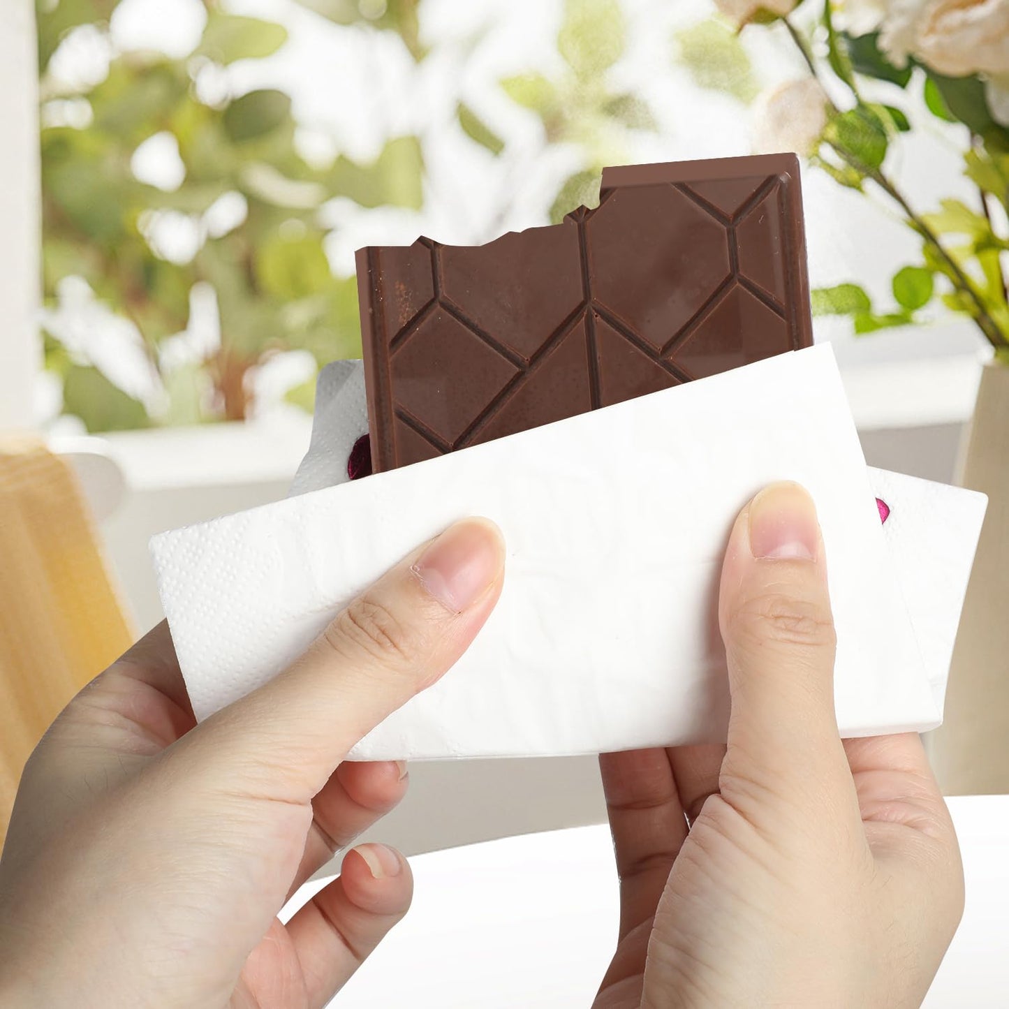 UWILLION Chocolate Bar Mold Deep Dubai 1 Inch Pistachio Chocolate Bar Silicone Thick Mold for Stuffed Bar, Large Candy Mould for Filling, Pistachio Design