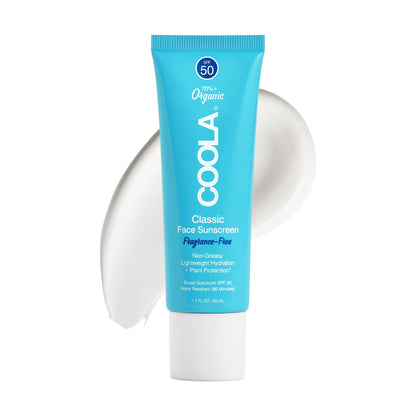 COOLA Organic Face Sunscreen SPF 50 Sunblock Lotion, Dermatologist Tested Skin Care for Daily Protection, Vegan and Gluten Free, Fragrance Free, 1.7 Fl Oz.