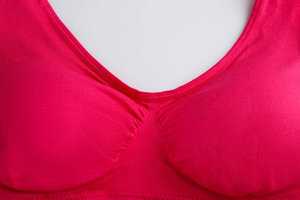 Women's Comfort Workout Sports Bra Low-Impact Activity Sleep Bras HBFRedLvYe 3XL
