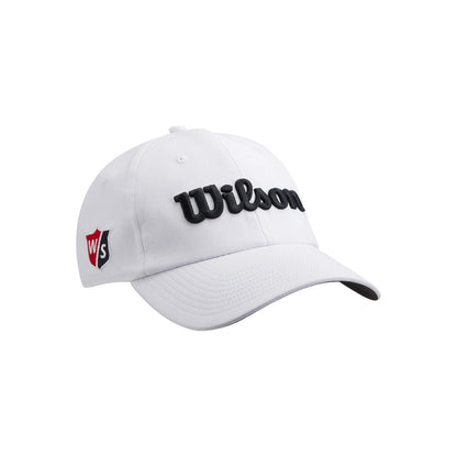 WILSON mens Junior's Pro Tour Cap, White/Black, One Size US