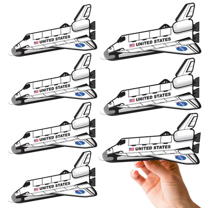 ArtCreativity Space Shuttle Gliders, Set of 24, Flying Toys for Boys & Girls, Made of Foam Material, Outdoor Toys for Children, Outer Space Party Favors for Kids, Great for Indoor & Outdoor Play