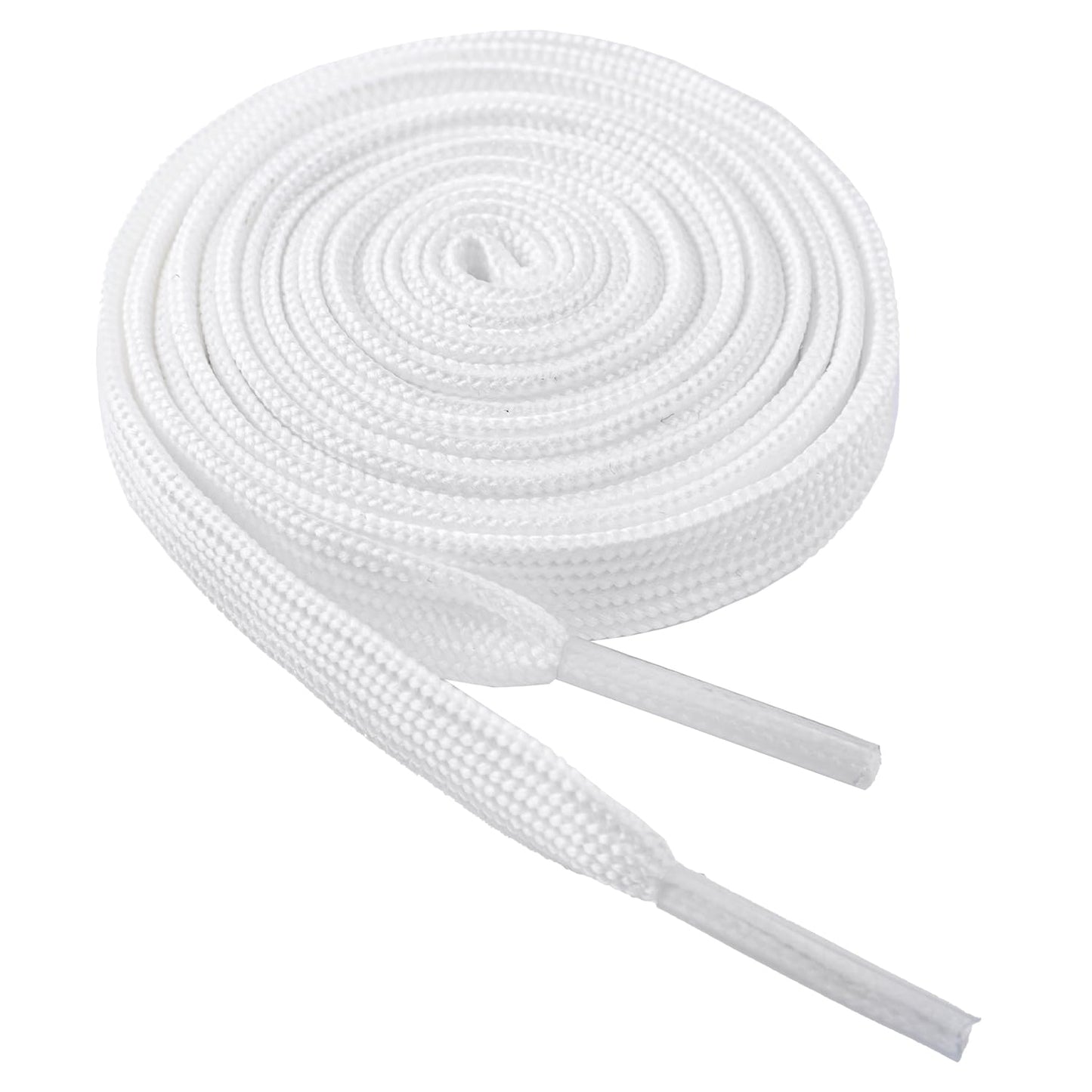 VGUBLG Shoelaces for Sneakers 1 Pair Athletic Shoelace Flat Shoe laces forKids and Adults in 24"-79" Shoe String White 54"