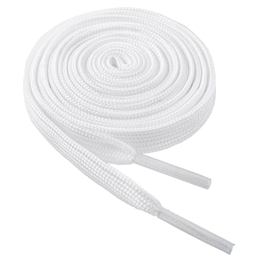 VGUBLG Shoelaces for Sneakers 1 Pair Athletic Shoelace Flat Shoe laces forKids and Adults in 24"-79" Shoe String White 54"
