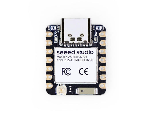 Seeed Studio XIAO ESP32C6-2.4 GHz WiFi 6, Bluetooth 5.3, Zigbee, Thread (802.15.4), ESP Rain Maker, AWS IoT, Support Microsoft Azure, Smart Home