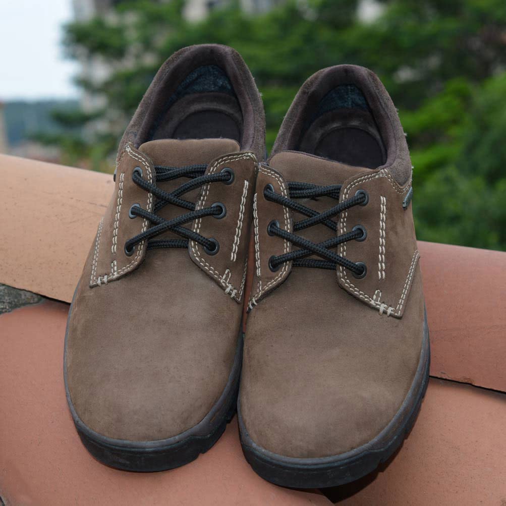 VSUDO 55 Inches Round Black Boot Laces, 5/32" Diameter Shoe Laces for Boots, Heavy Duty Work Shoestrings, Hiking Shoelaces for Men or Women (2Pairs-Black-140CM)