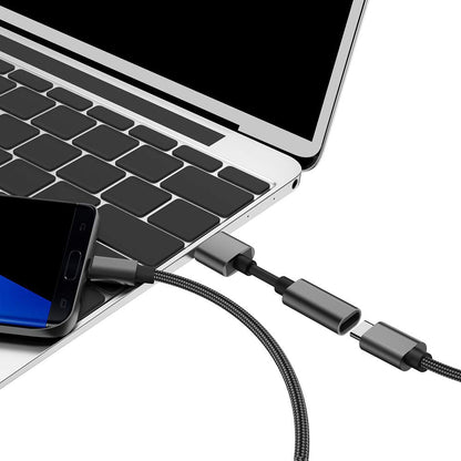 USB C Female to USB Male Adapter (2-Pack),Type C to USB A Charger Cable Adapter, Compatible with iPhone 16 15 15 Pro Max,iPad 2018,Samsung Galaxy Note 10 S22 S21 S20+ Plus Ultra,Google Pixel 4 3