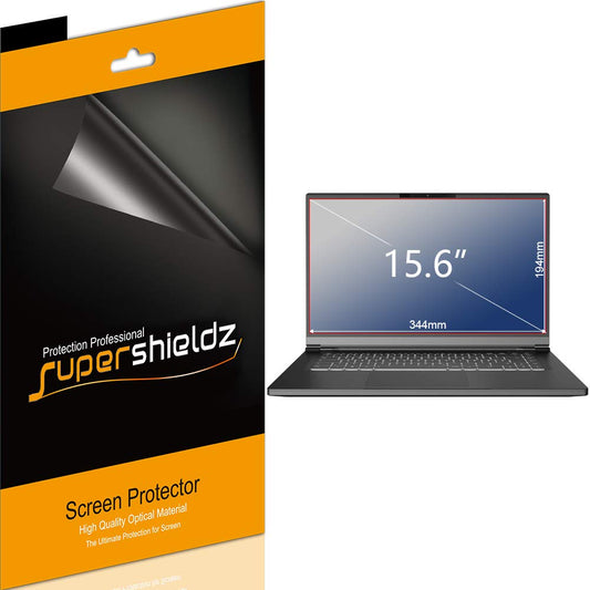 Supershieldz (3 Pack) Designed for Dell Inspiron 15, Lenovo Ideapad 15, HP Pavilion 15, Envy 15, MSI GV62 and Chromebook 15.6 inch Screen Protector Anti Glare and Anti Fingerprint (Matte) Shield