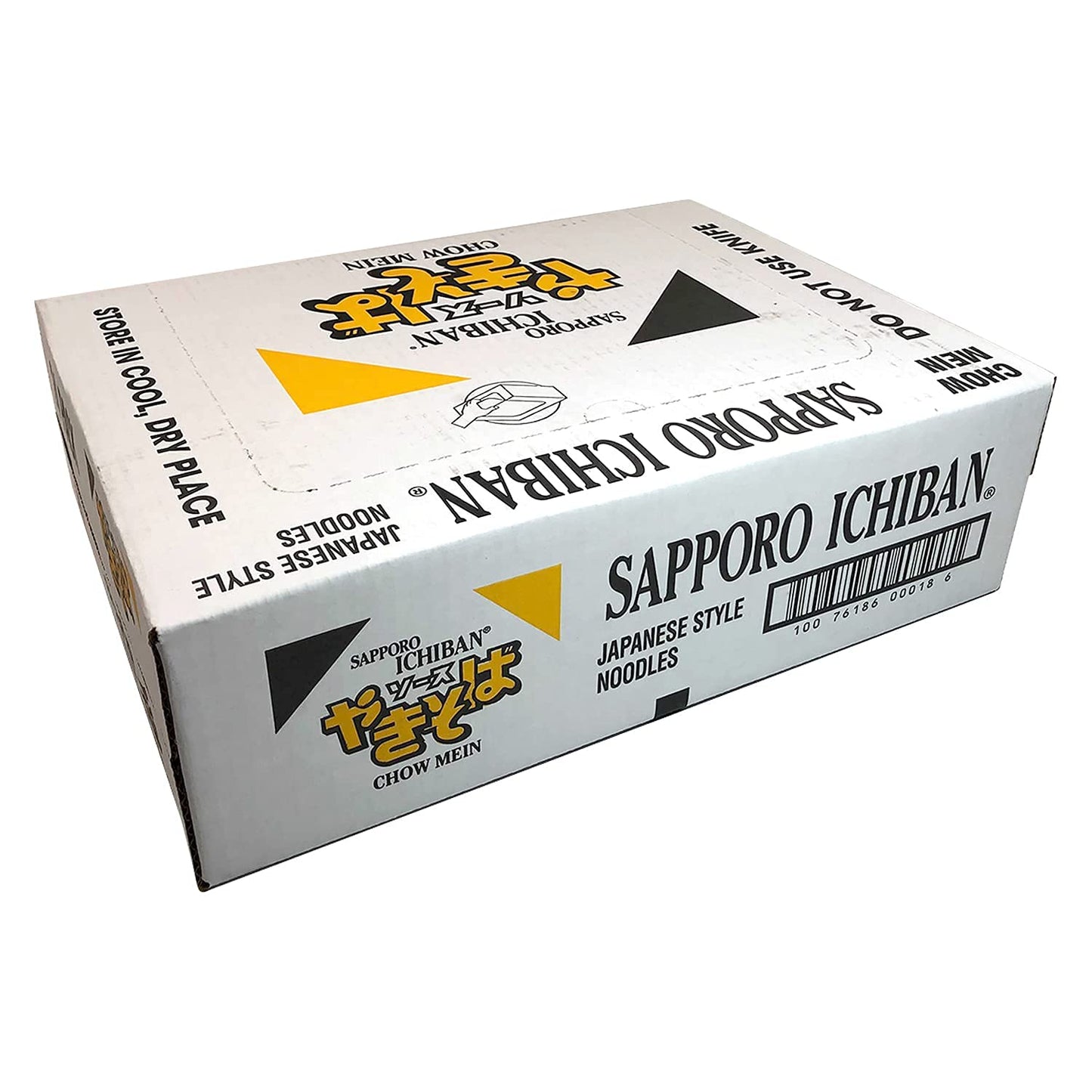 [SAPPORO ICHIBAN] Yakisoba, No.1 Tasting Instant Japanese Fried Noodles, Delicious Chow Mein (3.6 Oz. x 24 packs) | 24 Pack Case