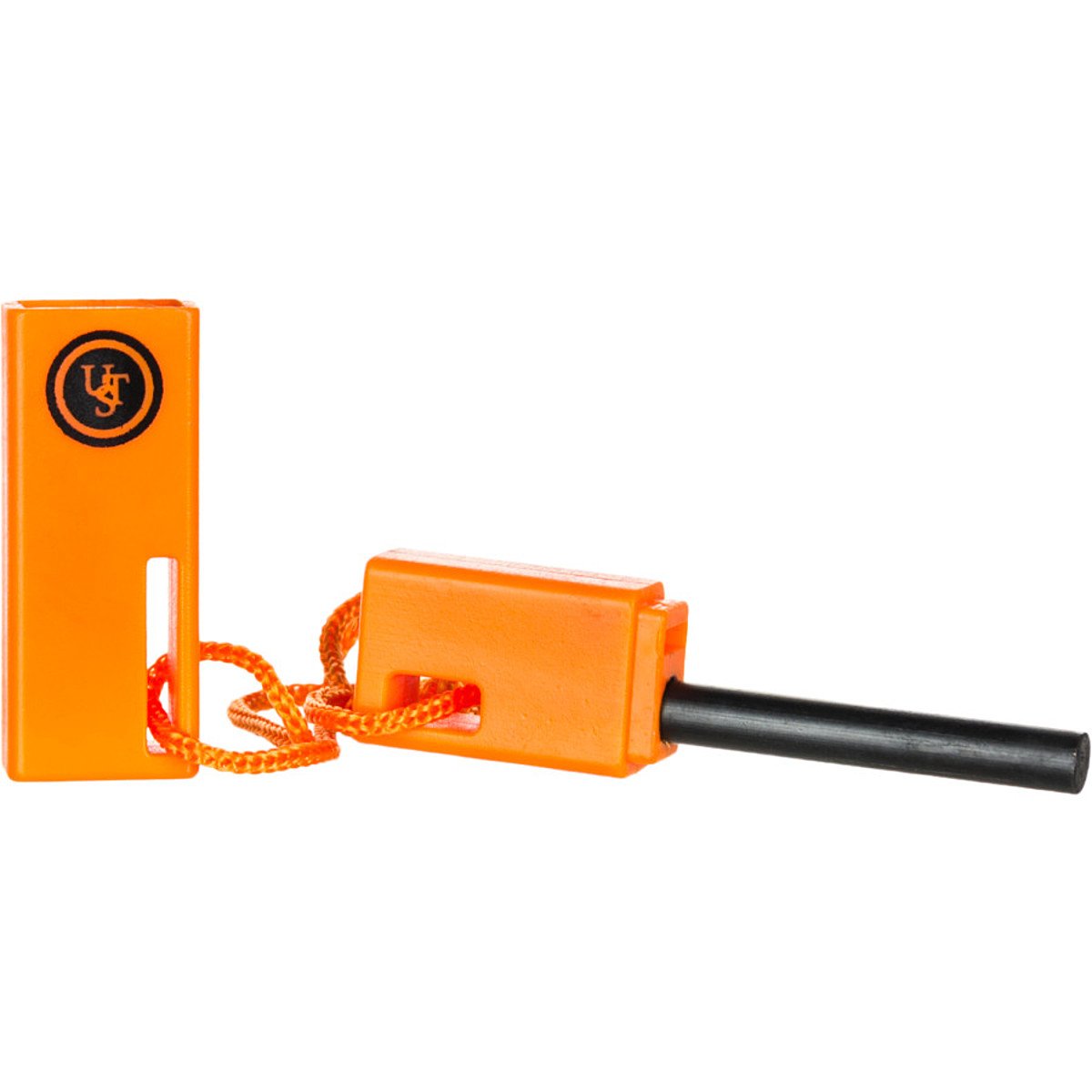 ust SparkForce Fire Starter with Durable Construction and Lanyard for Camping, Backpacking, Hiking, Emergency and Outdoor Survival, Orange, One Size (20-310-259)