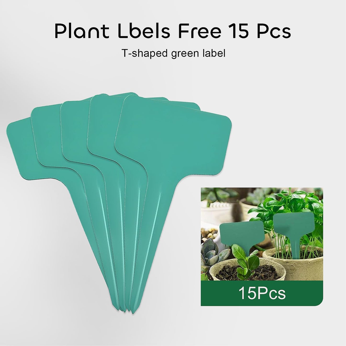 GROWNEER 144 Cells Peat Pots Seed Starter Trays, 12 Packs Biodegradable Seedling Pots Germination Trays, Organic Plant Starter Kit with 15 Pcs Plant Labels