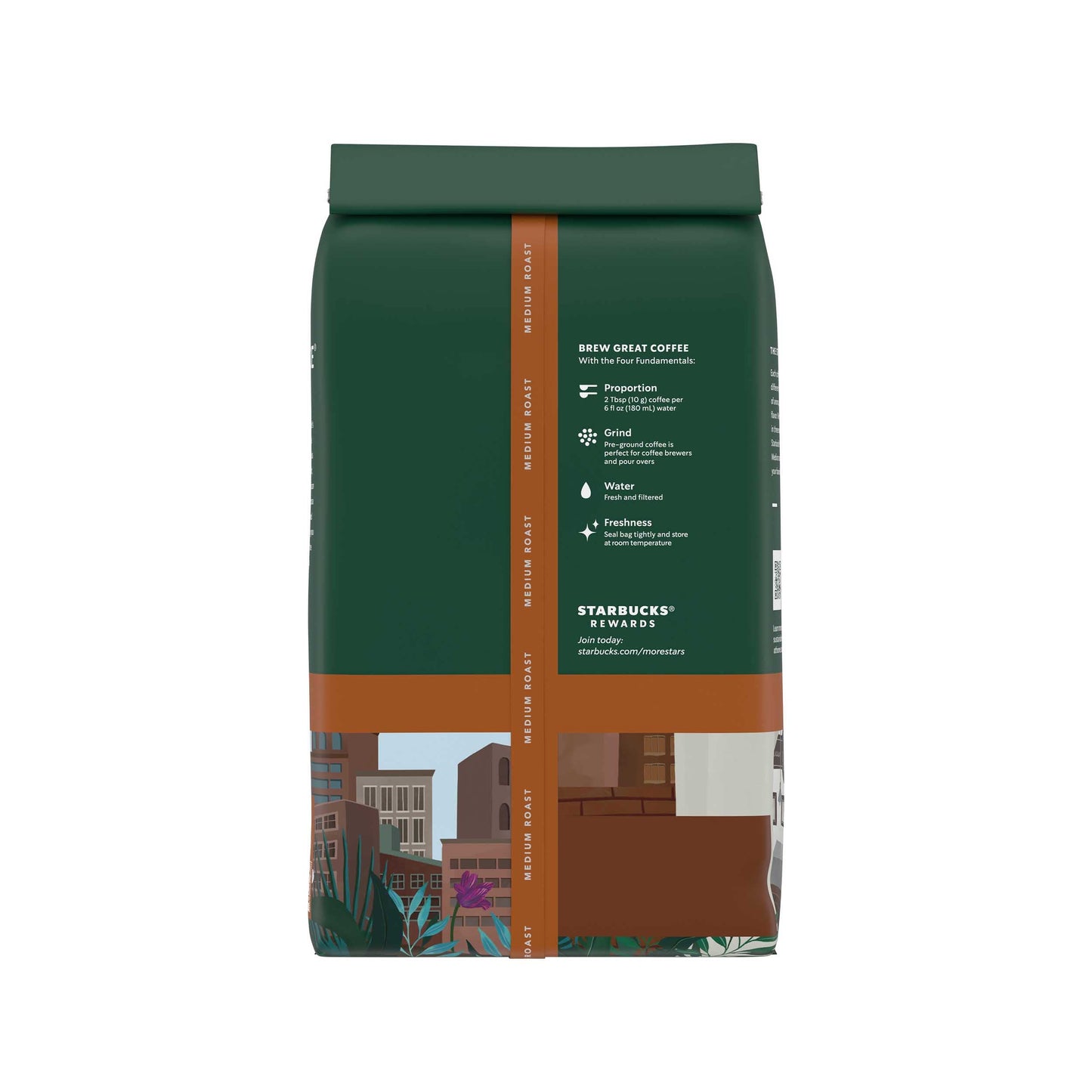 Starbucks Ground Coffee, Medium Roast Coffee, Pike Place Roast, 100% Arabica, 6 bags (12 oz each)