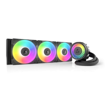 ARCTIC Liquid Freezer III Pro 360 A-RGB - AIO CPU Cooler, 3 x 120 mm Water Cooling, 38 mm Radiator, PWM Pump, VRM Fan, AMD AM5/AM4, Intel LGA1851/1700 Contact Frame - Black